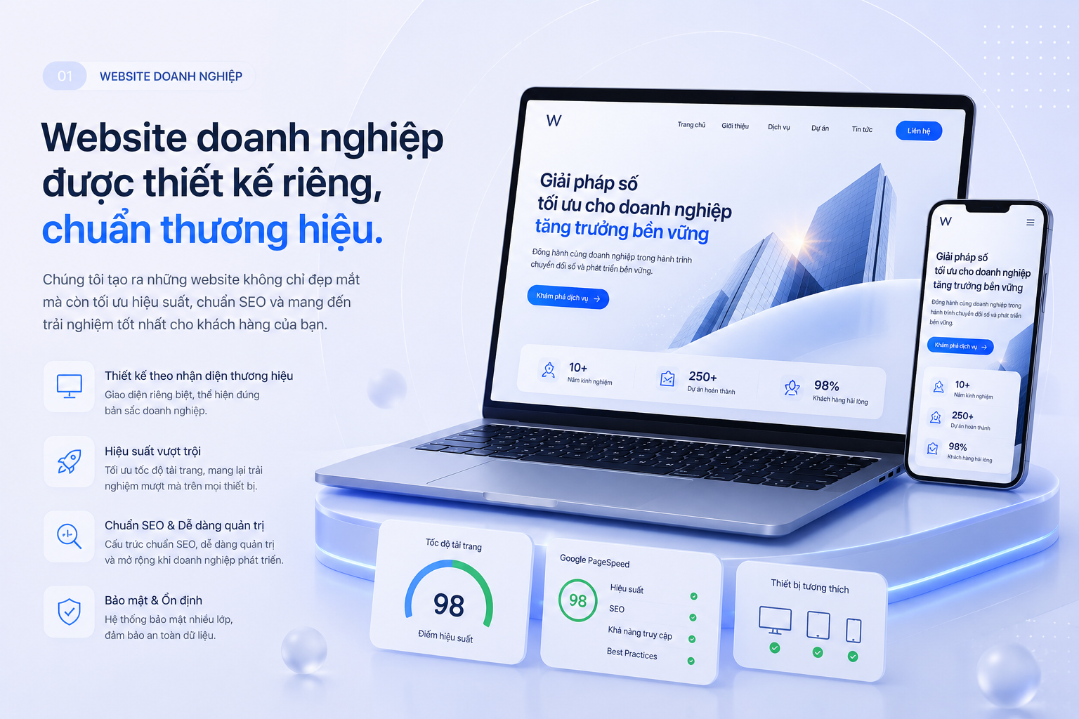Thiết kế website doanh nghiệp chuyên nghiệp